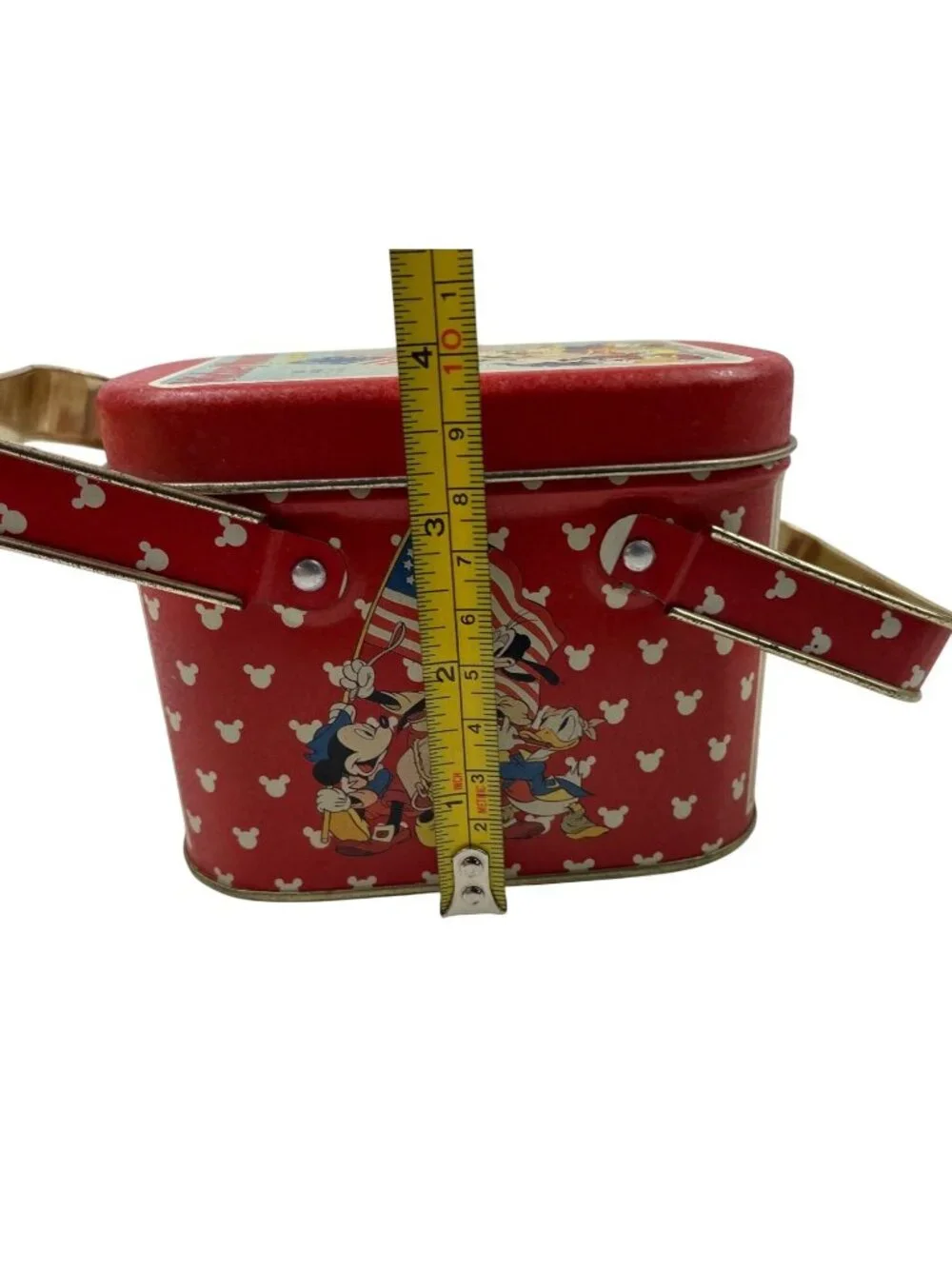 Vintage Mickey Mouse Magazine Tin Lunchbox With Handle